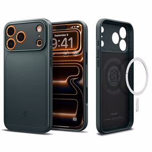 Spigen Thin Fit MagSafe Ümbris jaoks iPhone 17 Pro - Roheline