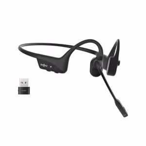 SHOKZ OpenComm2 UC 2025 беспроводная гарнитура с костной проводимостью Bluetooth USB-C чёрный