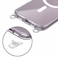 Tech-Protect FlexAir Chain MagSafe iPhone 16 Ümbris - Clear + 2 Lanyards (must & Taupe)