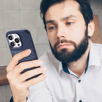 Thunder Ümbris jaoks iPhone 16 Pro Silicone Ümbris - Sinine