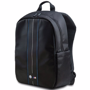 BMW Carbon & sinine Stripe backpack jaoks a 16" laptop - must