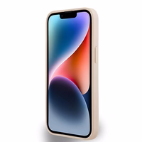 DKNY Leather Checkered Mono Pattern & Printed Stripes ümbris jaoks iPhone 15 / 14 / 13 - roosa