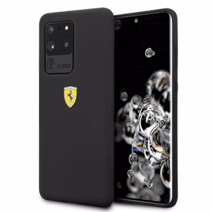 Ferrari жёсткий чехол FESSIHCS69BK S20 Ultra G988 чёрный/чёрный Silicone