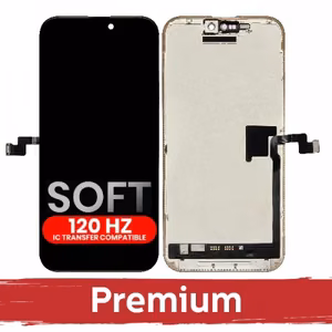 LCD ekraan ühildub iPhone 16 Pro Max must (SOFT OLED / Stable 120Hz / Premium) enesediagnostika