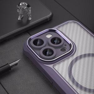 Силиконовый чехол Leading Series MagSafe для iPhone 16 Pro - фиолетовый
