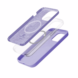 Crong Color Cover Magnetic ümbris seadmele iPhone 14 Pro, MagSafe'iga ühilduv, lilla