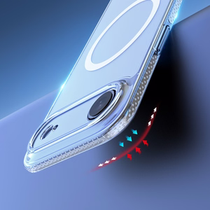 Чехол Dux Ducis Clin Mag совместимый с MagSafe для iPhone 17 Air прозрачный