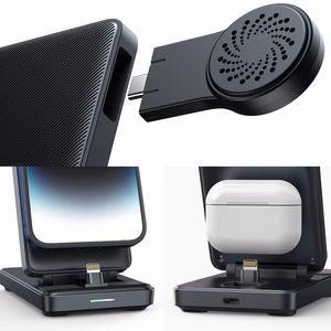 Joyroom JR-WQS02 iPhone AirPods Apple Watch 4in1 charging station foldable - must