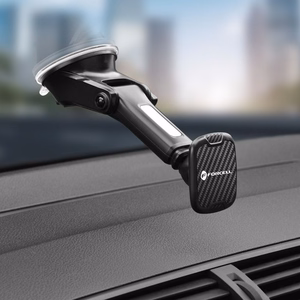 Magnetic car phone hoidja Forcell F-Grip Carbon H-CT327 windshield / dashboard must