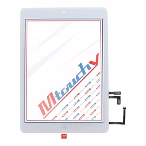 MUSTTBY puuteekraan + tagakleebis + Home iPAD Air1 jaoks (valge)