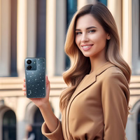 Crystal Glitter Ümbris jaoks Xiaomi Redmi 14C Hõbedane