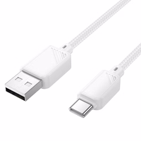 Kaabel USB A to USB C Hoco 3A 1 m X113 valge