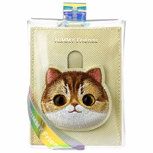 Nimmy Big Eyed Pet 2.0 Cat Wallet Card Holder - Beige