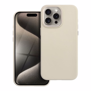 Чехол для iPhone 15 PRO MAX Forcell F-Protect Frame Premium совместим с MagSafe античный белый