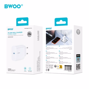BWOO wall laadija CDA233 PD 20W 1x USB-C valge