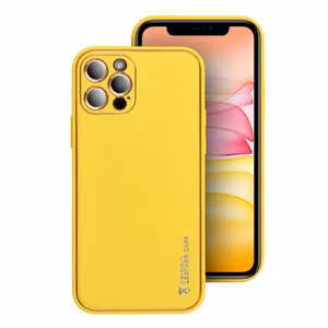 Phone Ümbris "Forcell Leather" Samsung A037 A03s Kollane