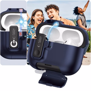 Tech-Protect Slim Hook Ümbris jaoks AirPods Pro 3 - Navy Sinine