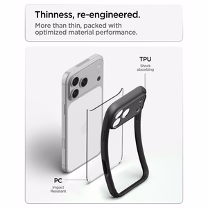Spigen Ultra Hybrid ümbris mudelile iPhone 18 Pro Max / 17 Pro Max – värv: mattmust