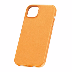 Telefoni ümbris iPhone 15 Plus'ile Baseus Fauxther Series (oranž)