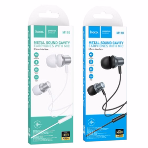 HOCO wire kõrvaklapid Jack 3,5 mm with microphone M110 metal hall