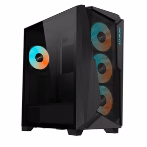 Gigabyte C301G V2 чёрный корпус Midi Tower ATX с прозрачной панелью