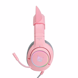 Игровые наушники ONIKUMA K9 RGB розовый
