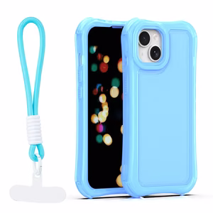 Safepop чехол с ремешком для iPhone 14 6,1" синий