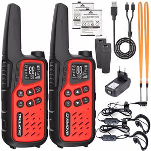 Baofeng BF-T25E – käsiraadio, punased, 2 tk komplekt