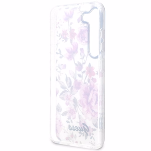 Guess GUHCS23SHCFWST S23 S911 valge/valge hardcase Flower Collection