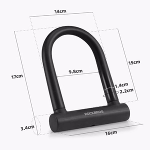 Rockbros RKS610-BK U-lukk jalgrattale - must