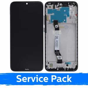 LCD Ekraan Ühildub Xiaomi Redmi Note 8 (Note 8 2021) Koos Frame / Must / (Service Pack)