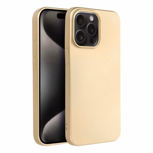Чехол для iPhone 15 Pro Max Metallic золотой