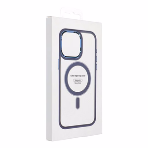 COLOR EDGE MAG COVER Ümbris compatible with MagSafe jaoks IPHONE 15 Pro tumesinine