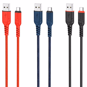 Кабель USB A - Micro USB Hoco 2,4A 3 m X59 чёрный