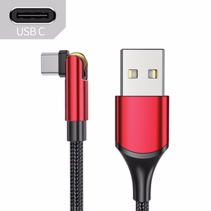 USB kaabel Essager Universal (180 nurk) punane Type-C 100cm (kuni 3A)