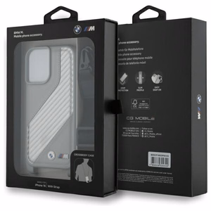 BMW M Edition Carbon Stripe & Strap iPhone 16 Ümbris - hall
