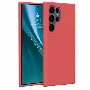 Etteri Silicone ümbris jaoks Samsung Galaxy S23 Ultra raspberry