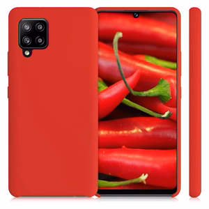 Silikoonist ümbris Pehme paindlik kummist kate Samsung Galaxy A42 5G punane