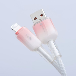 Cable USB A to Lightning Forcell F-Energy 2,4A 12W Gradient 1 m C353 white