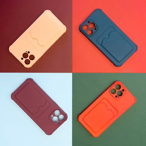 Card Armor Case Pouch Cover Samsung Galaxy A32 4G Card Wallet Silikoonist Armor Cover Air Bag Red