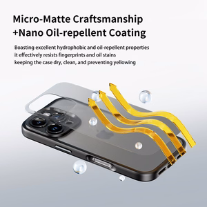 Rock Guard Touch Matte Series Ümbris jaoks Iphone 16 Pro Max sinine
