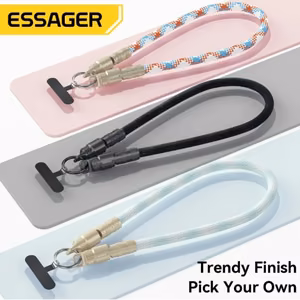 USB Kaabel Essager Rope must 60W Type-C / Type-C 30cm