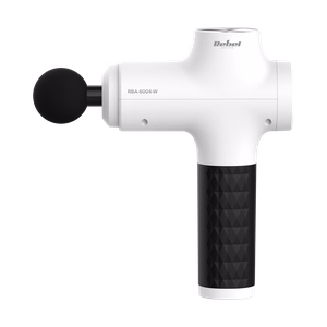 REBEL ACTIVE massage gun with 8 attachments, white