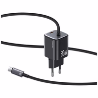 Võrgulaadija USAMS JC Series CC261 20W GaN Mini Fast Charger 2xUSB-C valge