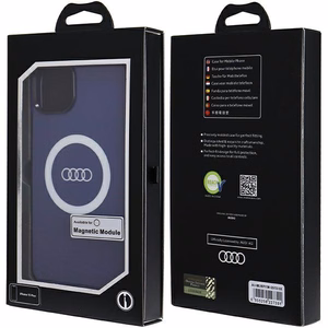 Audi IML Big Logo MagSafe ümbris jaoks iPhone 15 Plus / 14 Plus - sinine