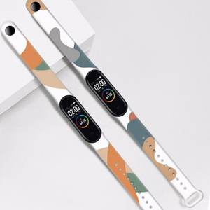 Rihm Moro rihm Xiaomi Mi Band 5 / 6 silikoonist rihmaga kella käevõru muster 4