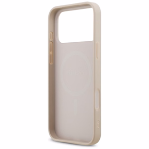 Guess 4G Small Classic Logo MagSafe-ümbris iPhone 17 Pro Max / 18 Pro Max jaoks, roosa