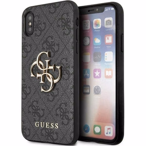 Guess 4G Big Metal Logo iPhone X/XS Ümbris - hall