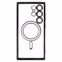 Metallic Magsafe Ümbris jaoks Samsung Galaxy S24 Must