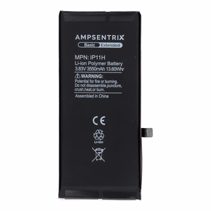 AmpSentrix Basic aku iPhone 11 jaoks (suure mahutavusega 3550 mAh)